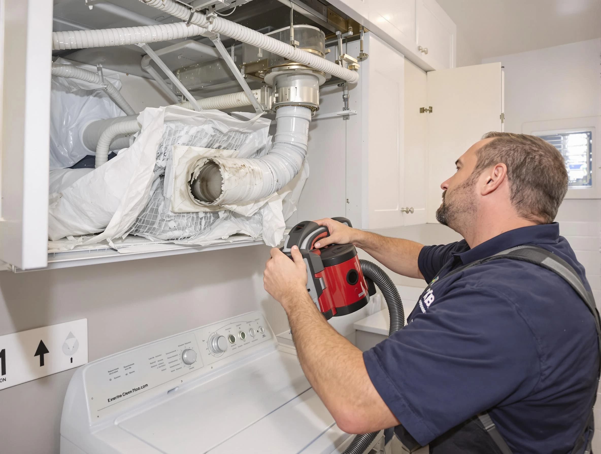 Avondale Dryer Vent Cleaning technician performing professional exhaust vent cleaning at a residential property in Avondale