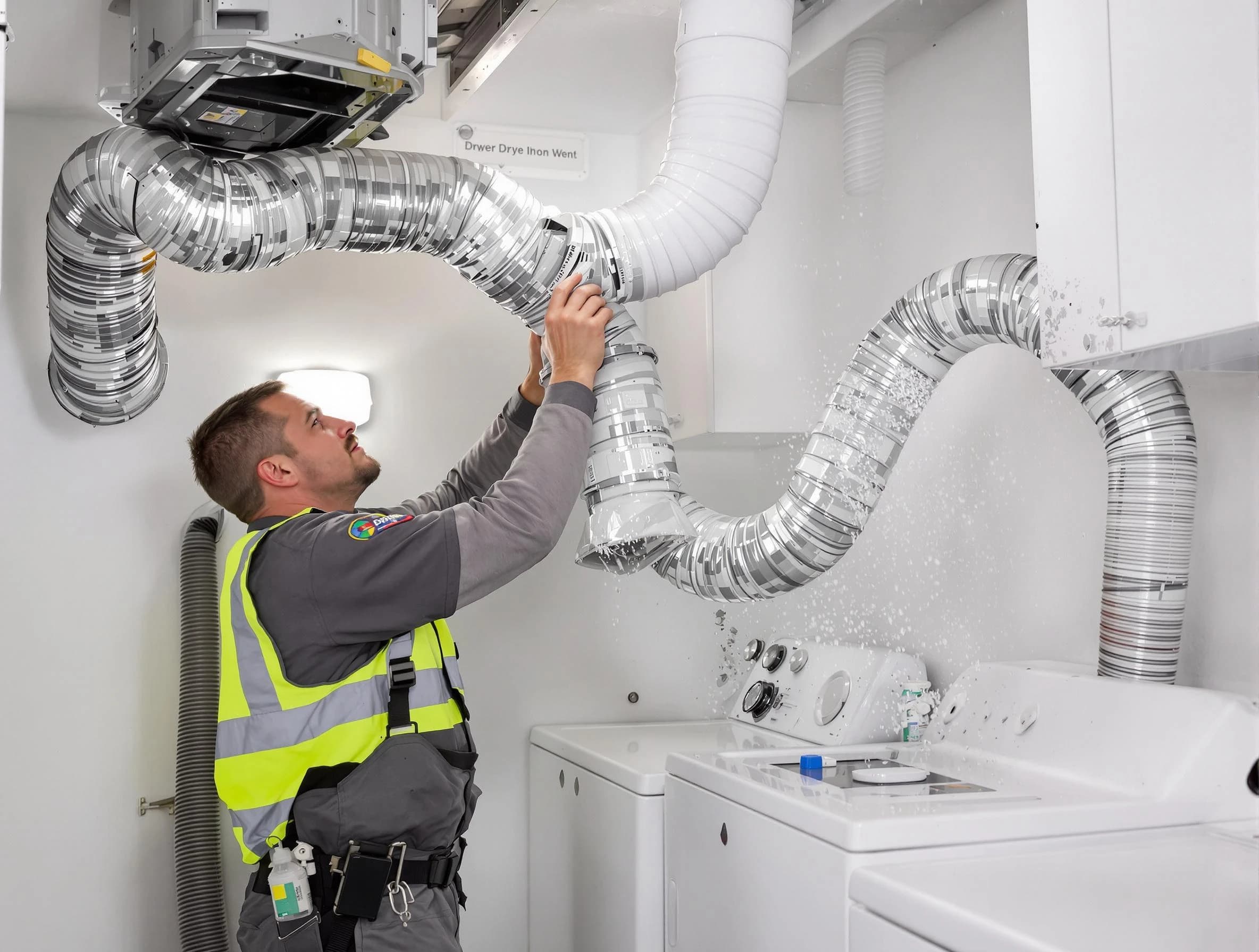 Avondale Dryer Vent Cleaning technician performing detailed dryer exhaust vent cleaning at a home in Avondale