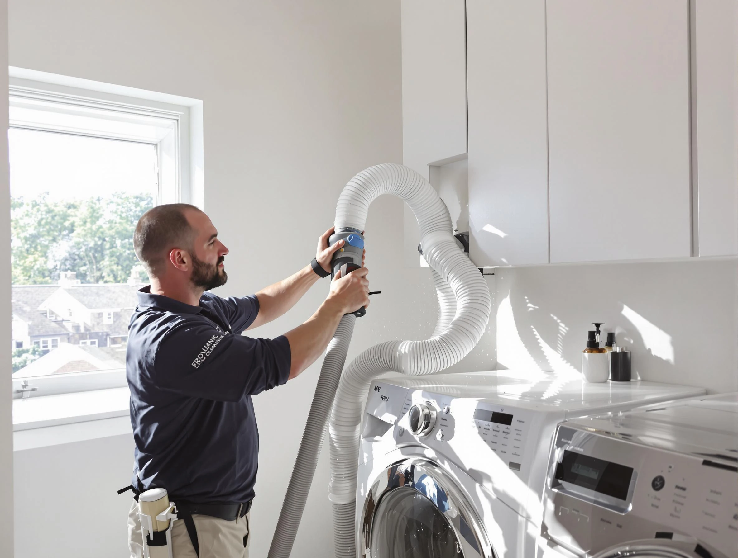 Certified Avondale Dryer Vent Cleaning technician performing dryer vent cleaning in Avondale