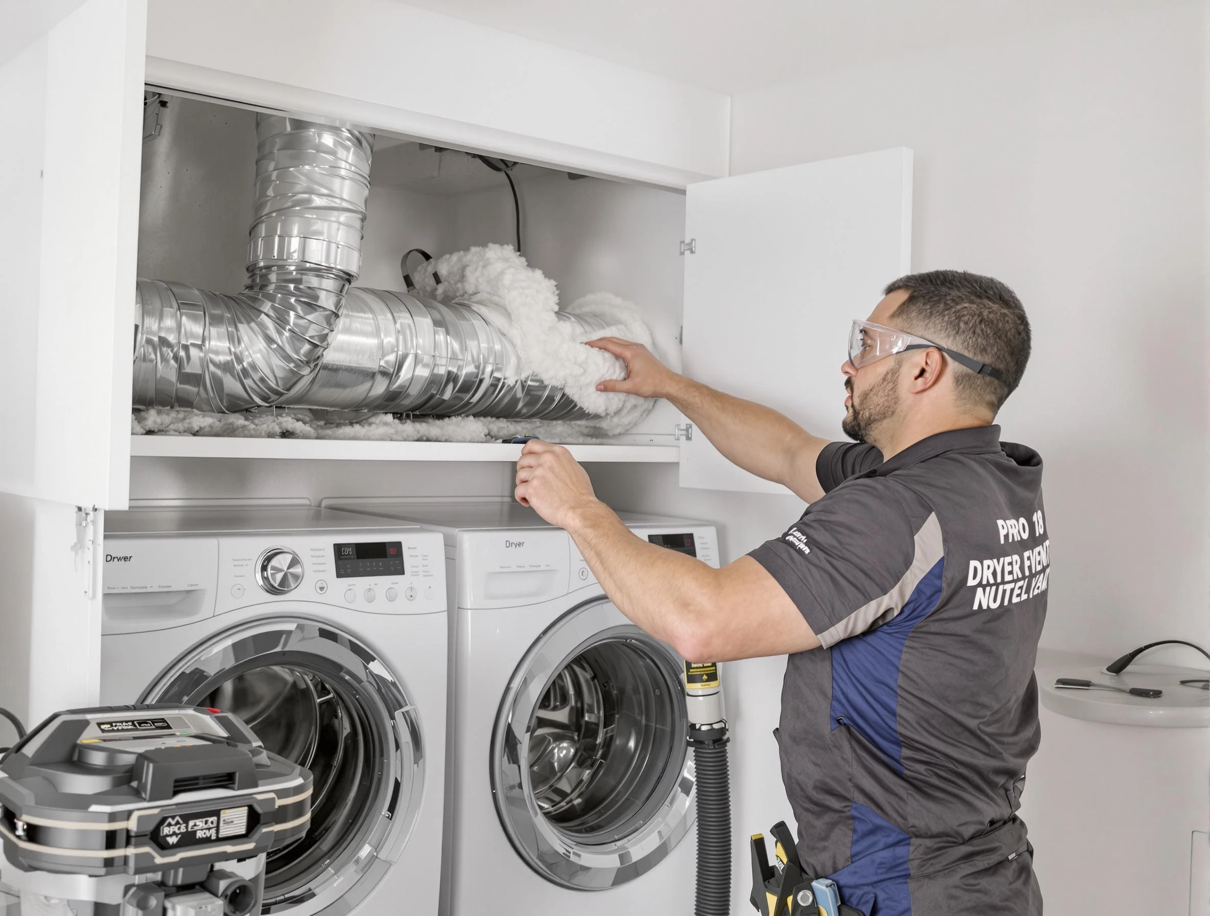 Avondale Dryer Vent Cleaning certified technician performing specialized gas dryer vent cleaning in Avondale